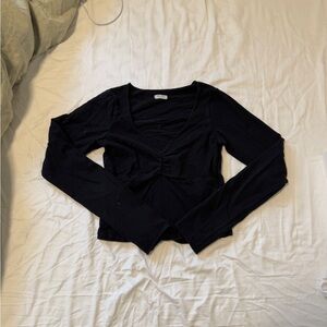 Elegant Black Long Sleeve Top